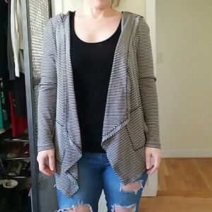 Cream and black summer cardigan